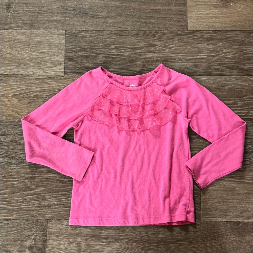 365 Kids Garanimals Girl’s Size 6 Pink Ruffled Shirt